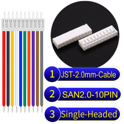 JST 2.0mm SAN2.0 10Pin Same-Side-Head Cable