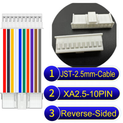 JST 2.5mm XA 10Pin Reverse-Side-Head Cable