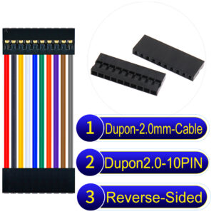 Dupont 2.0mm 10Pin Reverse-Side-Head Cable