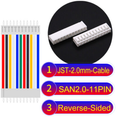 JST 2.0mm SAN2.0 11Pin Reverse-Side-Head Cable