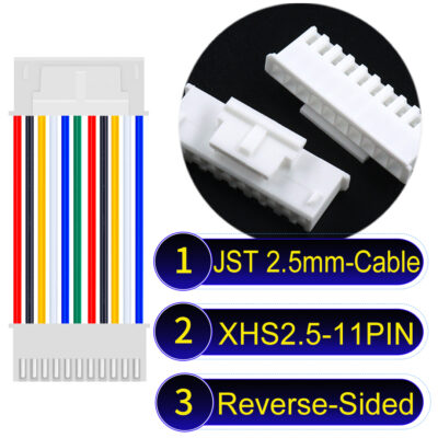 JST XHS2.5 with Belt Lock 11Pin Reverse-Side-Head Cable