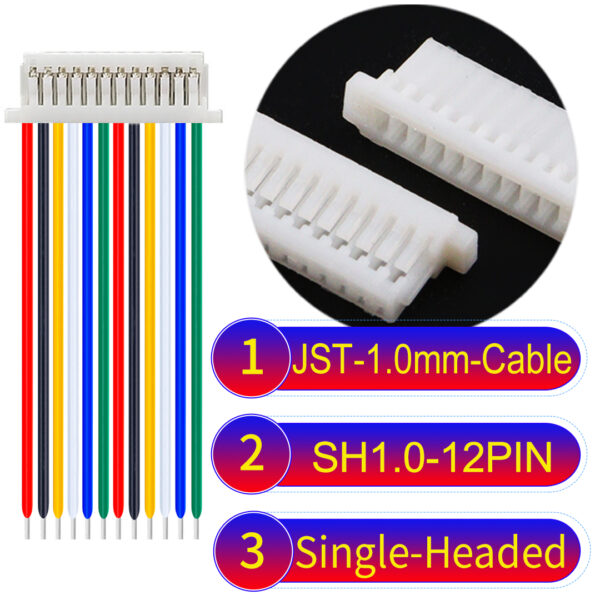 JST SH1.0 12Pin Single-Headed Cable