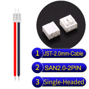 JST 2.0mm SAN2.0 2Pin Single-Headed Cable