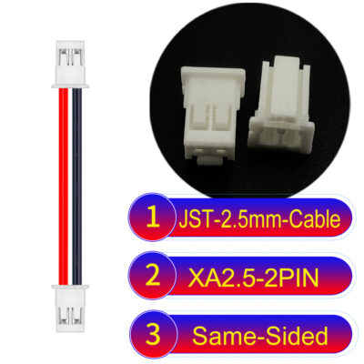 JST 2.5mm XA 2Pin Same-Side-Head Cable