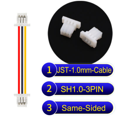 JST SH1.0 3Pin Same-Side-Head Cable