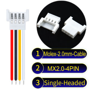 Molex MX2.0mm 4-Pin Female Single-Headed Cable