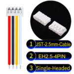 JST EH2.5 4-Pin Single-Headed 2.5mm PVC Cable