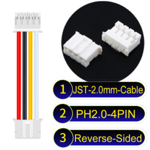 JST 2.0mm PH2.0 4Pin Reverse-Side-Head Cable
