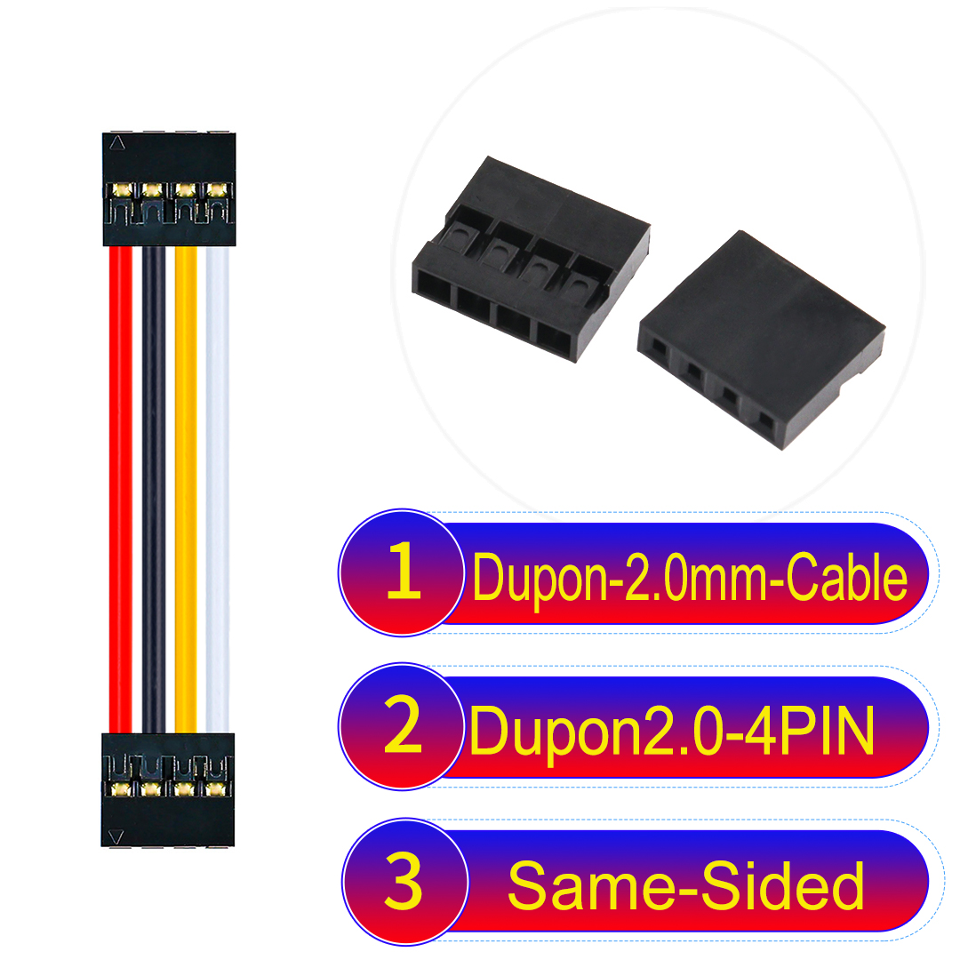 Dupont 2.0mm 4Pin Same-Side-Head Wire Dupont 2.0mm 4Pin Same-Side-Head Cable