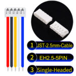 JST EH2.5 5-Pin Single-Headed 2.5mm PVC Cable
