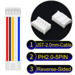 JST 2.0mm PH2.0 5Pin Reverse-Side-Head Cable