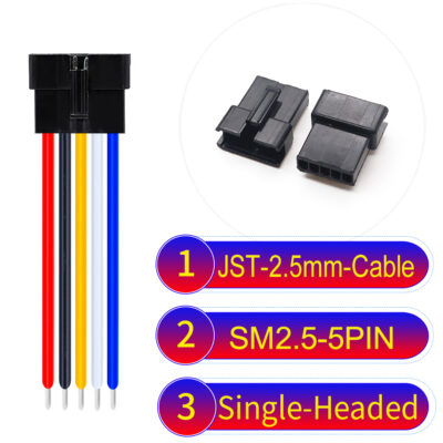 JST 2.5mm SM2.54 5Pin Female Single-Headed Cable
