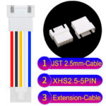 JST XHS2.5 with Belt Lock 5Pin Male Female Extension Cable