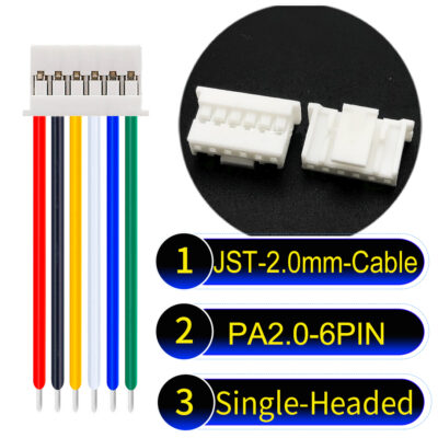JST PA2.0 6Pin Single-Headed Cable