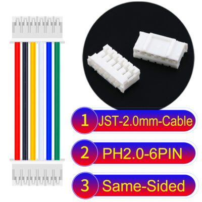 JST 2.0mm PH2.0 6Pin Same-Side-Head Cable