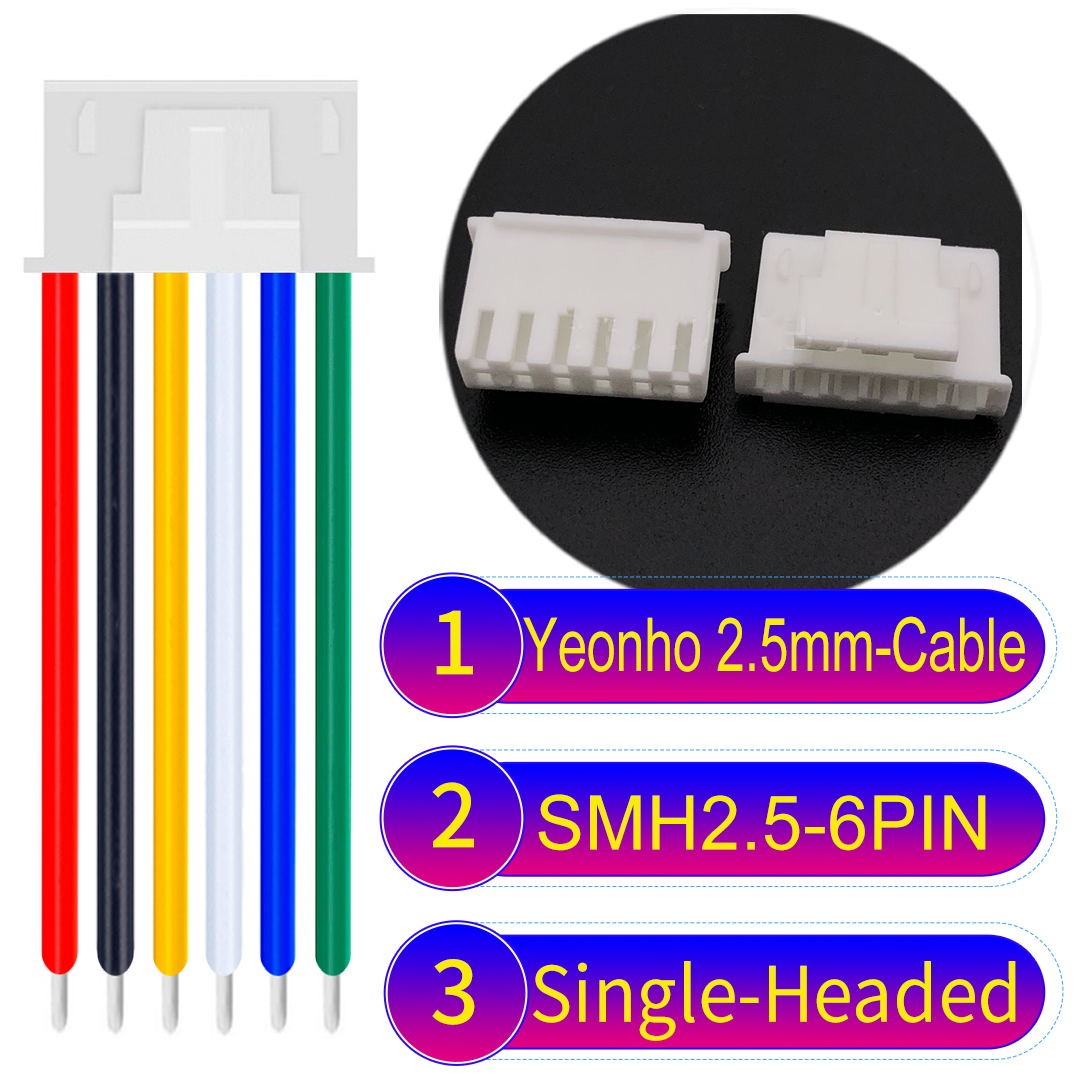 SMH250 6Pin Connector Single-Headed Cable yeonho SMH250 6Pin Single-Headed Cable