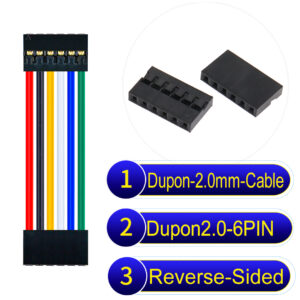 Dupont 2.0mm 6Pin Reverse-Side-Head Cable
