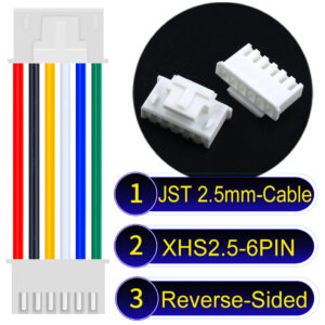 JST XHS2.5 with Belt Lock 6Pin Reverse-Side-Head Cable