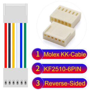 Molex KK-Cable KF2510 6-Pin Reverse-Side-Head PVC Cable