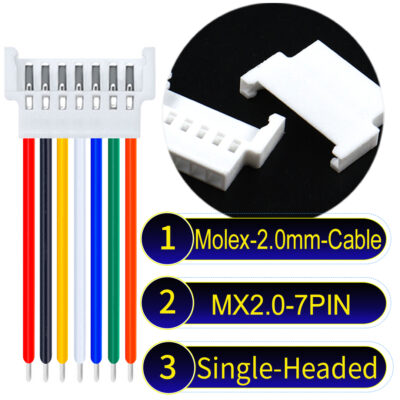Molex MX2.0mm 7-Pin Female Single-Headed Cable