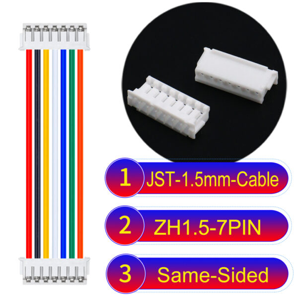 JST ZH1.5 7Pin Same-Side-Head Cable