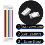 JST GH1.25mm 8-Pin Same-Side-Head 28AWG PVC Cable