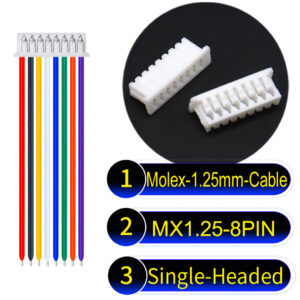 Molex MX1.25mm Picoblade 8-Pin Single-Headed 28AWG UL1571 Cable