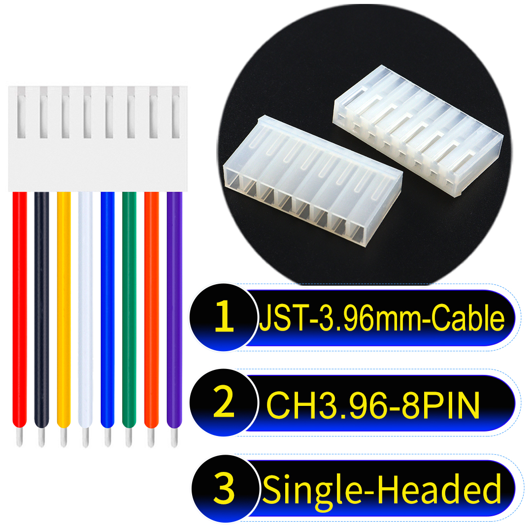 Molex 3.96mm KK3.96 8-Pin Single-Headed PVC Cable Molex KK3.96 8-Pin Single-Headed 3.96mm PVC Cable