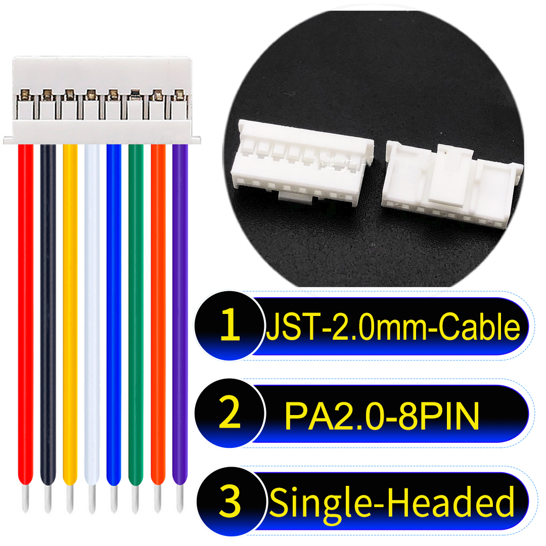 PA2.0 8Pin Single-Headed Cable JST PA2.0 8Pin Single-Headed Cable