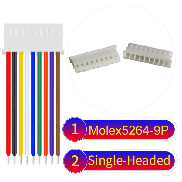Molex KK 2.54mm MX5264 9Pin Single-Headed Cable