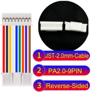 JST PA2.0 9Pin Reverse-Side-Head Cable