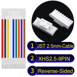 JST XHS2.5 with Belt Lock 9Pin Reverse-Side-Head Cable
