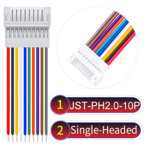 JST PH2.0 10Pin Female Single-Headed Cable