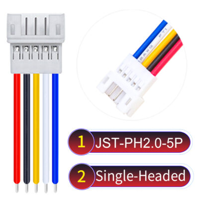 JST PH2.0 5Pin Female Single-Headed Cable
