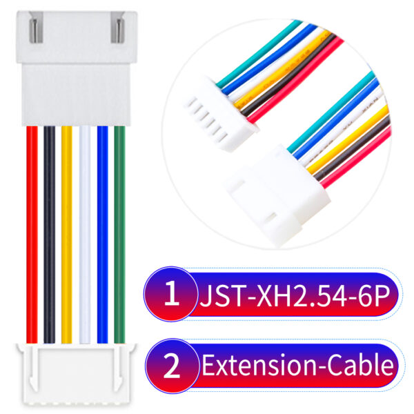 JST XH 6Pin Male Female Extension Cable