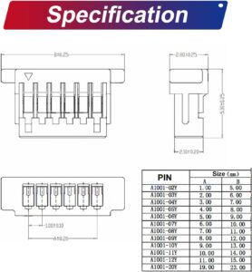 JST SHR1.0 1.0mm housing 2P 3P 4P 5P 6P 7P 8P 9P 10P 12P