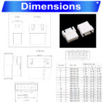 JST XHS2.5 2.5mm Female housing 2P 3P 4P 5P 6P 7P 8P 9P 10P 12P