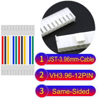 JST VH 12Pin Same-Side-Head Cable