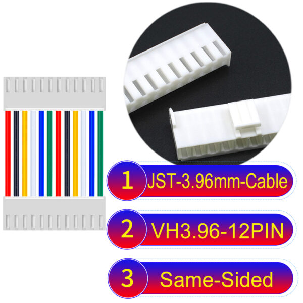 JST VH 12Pin Same-Side-Head Cable