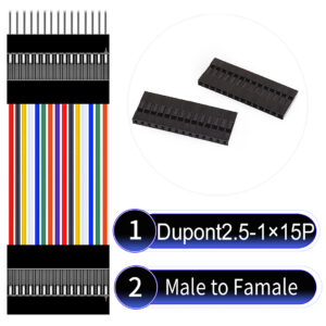 Dupont 2.54mm Male to Female 1×15Pin Cable