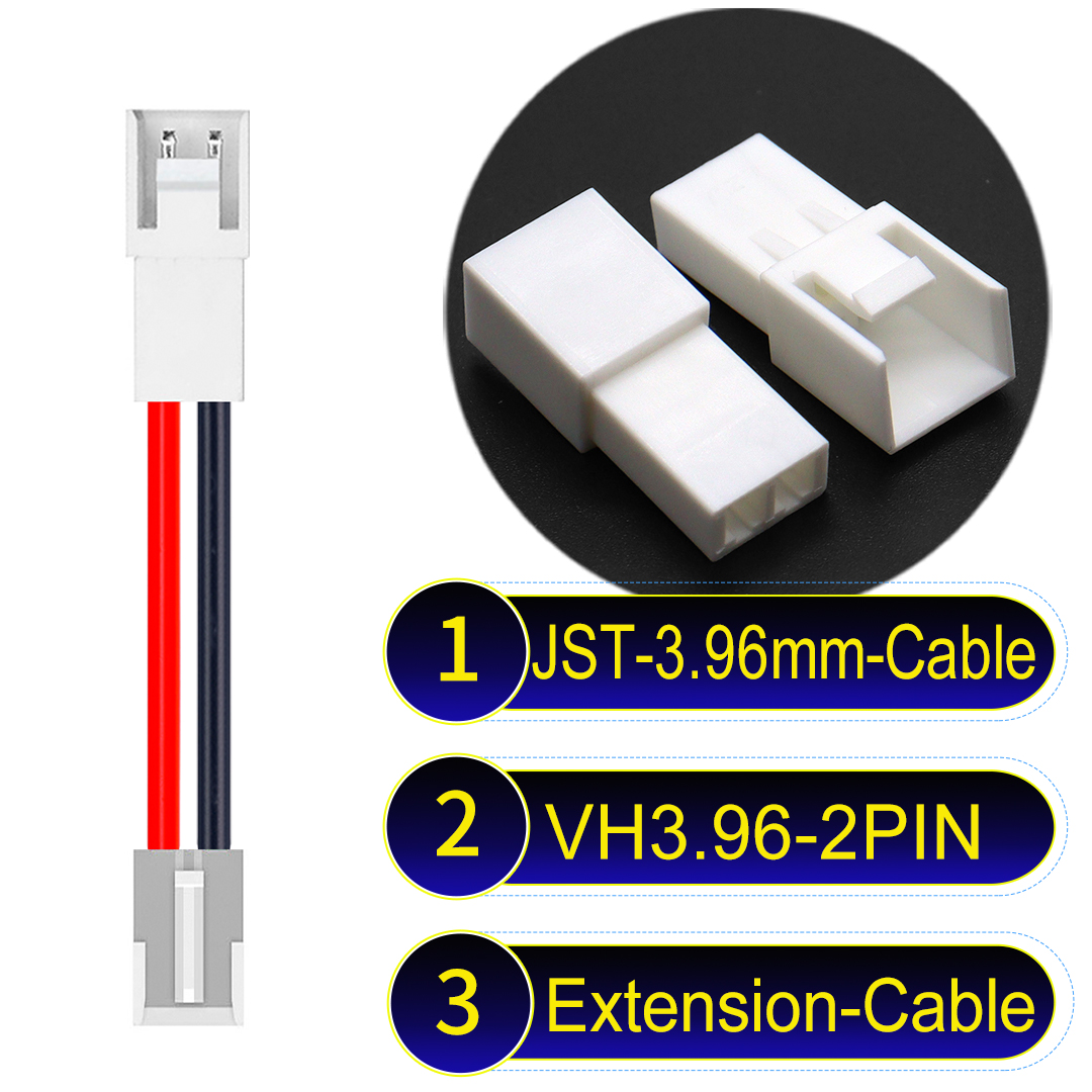 VH 2Pin Connector Male Female Extension Cable JST VH 2Pin Male Female Extension Cable