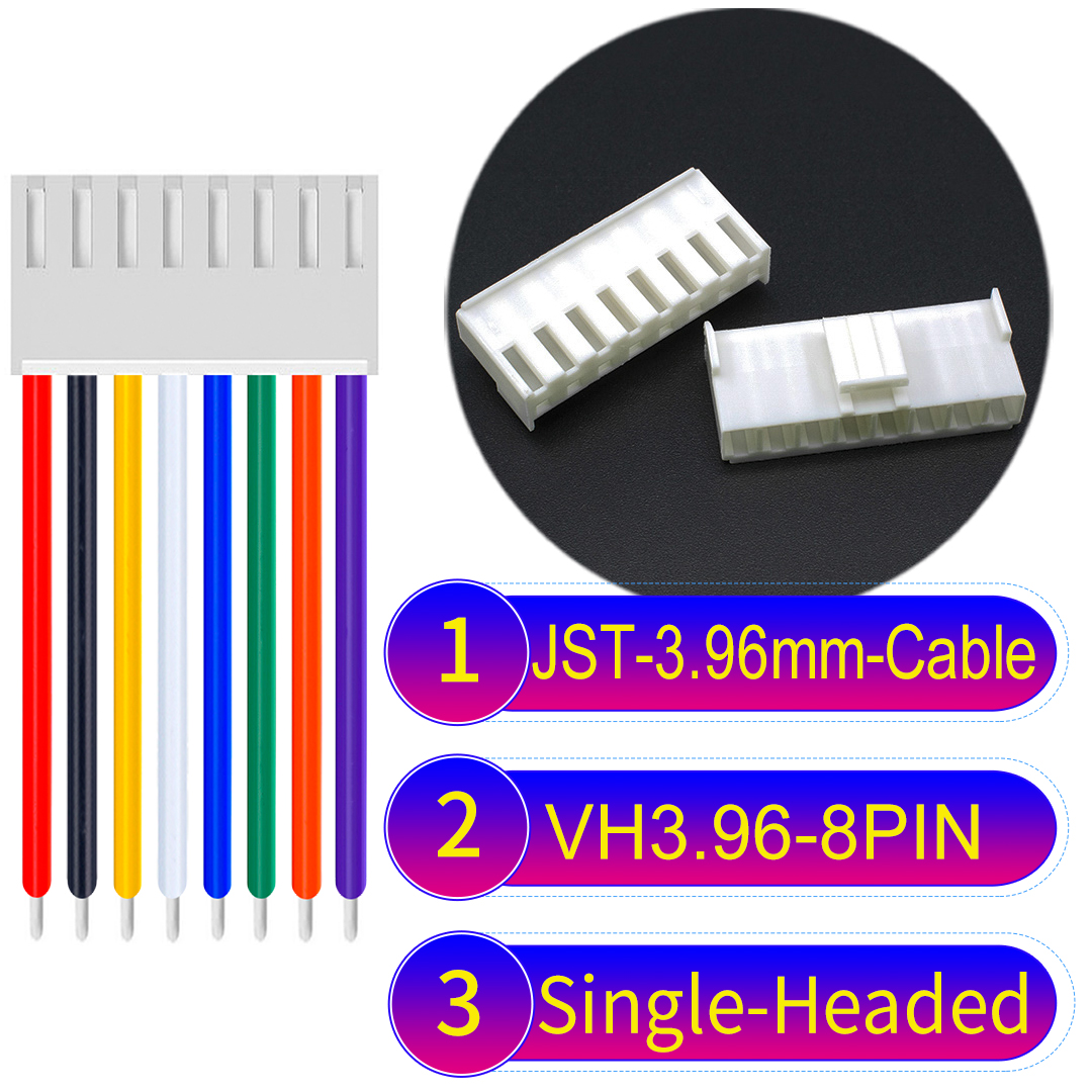VH 8Pin Connector Single-Headed Cable JST VH 8Pin Single-Headed Cable