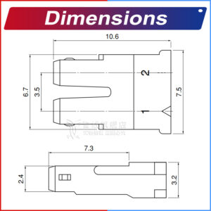JST BHR3.5 3.5mm Male Housing 2P 3P 4P 5P 6P 7P 8P 9P 10P 12P