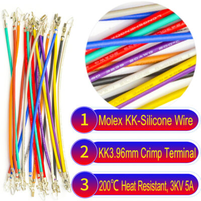 Molex KK 396 3.96mm pre-crimped terminal silicone cable