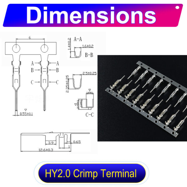 JST HY 2.0mm female Crimp Terminal