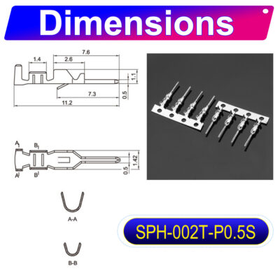 JST PH 2.0 JST-PHR 2.0mm female Crimp Terminal