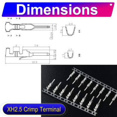 JST XH 2.5mm female Crimp Terminal