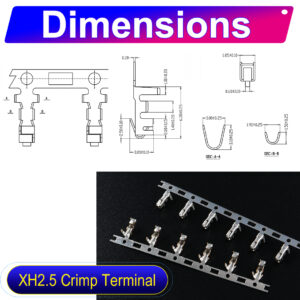 JST XH 2.5mm male Crimp Terminal