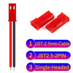 JST SYP 2Pin Male Single-Headed Cable