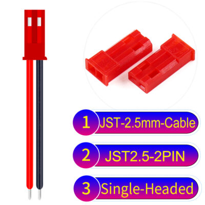 JST SYP 2Pin Male Single-Headed Cable